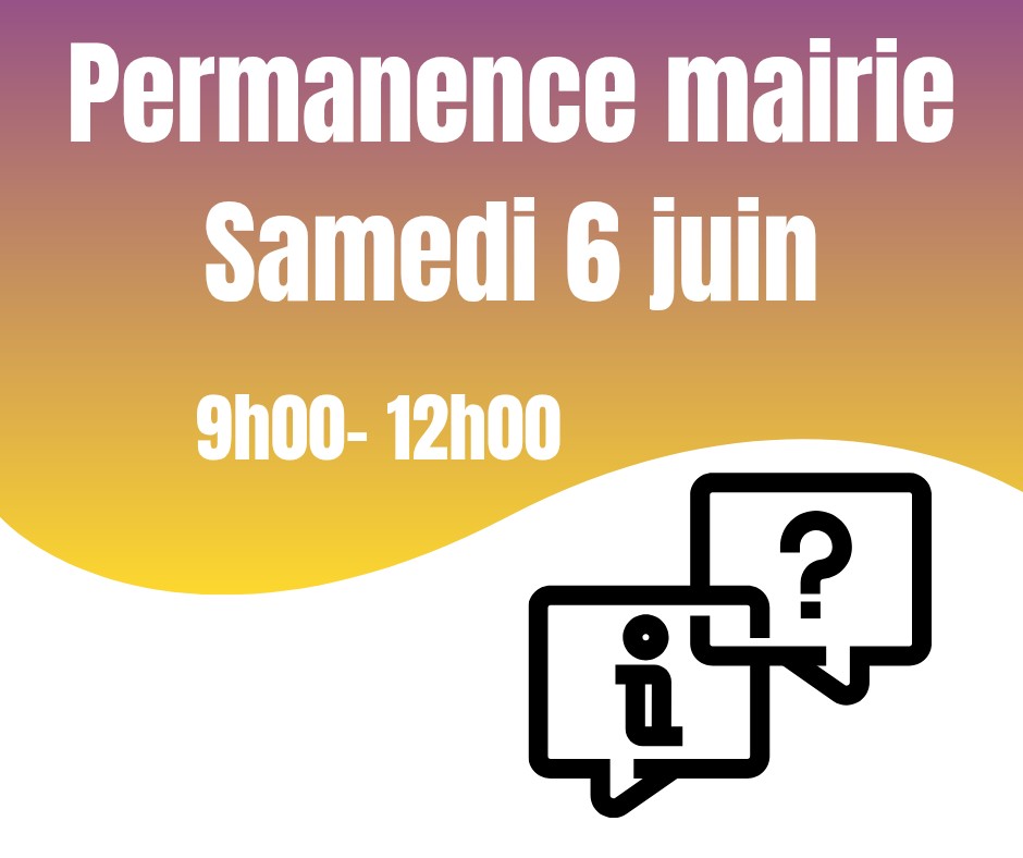 Permanences de vos élus le samedi en Mairie