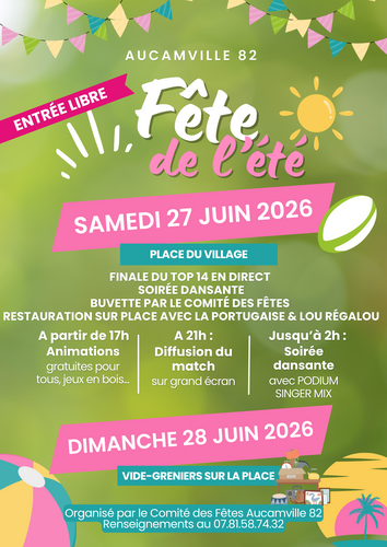 flyer fête de l'été